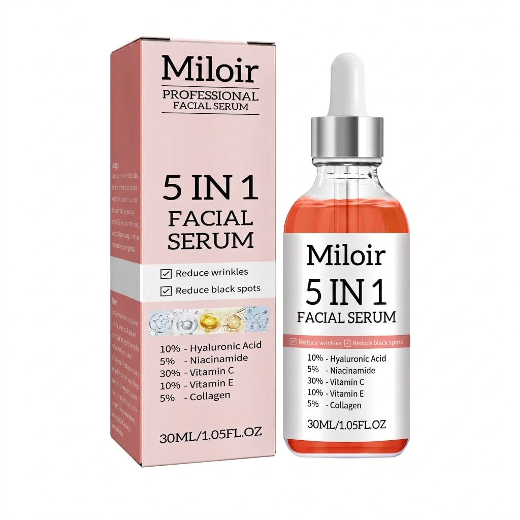 5-in-1 Face Serum with Hyaluronic Acid & Vitamin C
