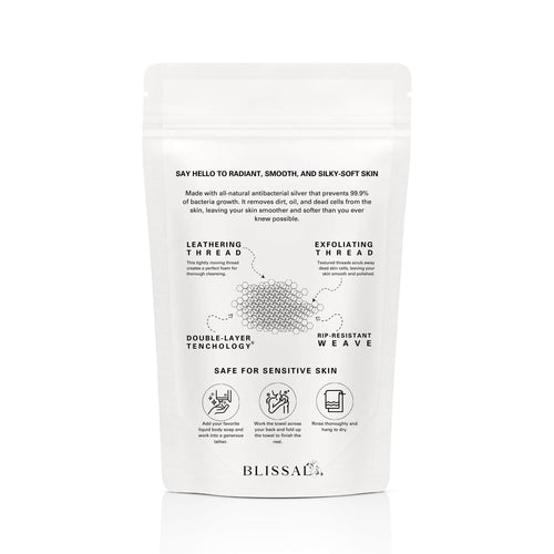 Blissal Exfoliating Antibacterial Shower Towel