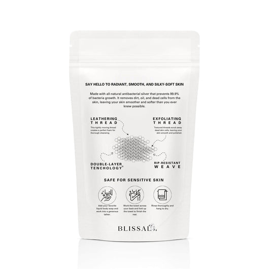 Blissal Exfoliating Antibacterial Shower Towel